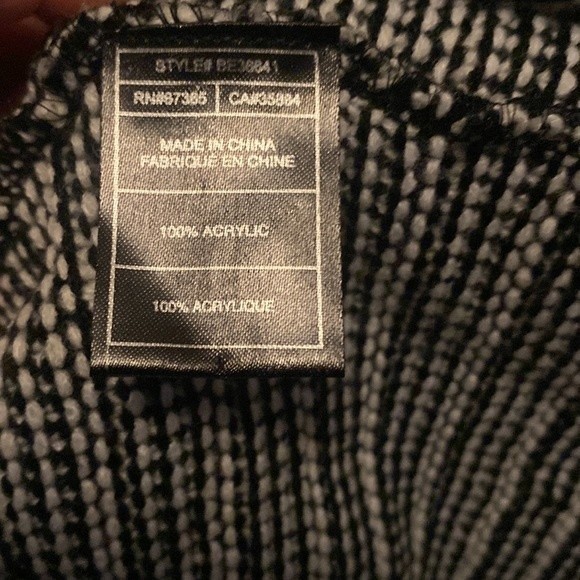 BB DAKOTA x REVOLVE Mayer Chevron Striped Cable Knit Open Front Cardigan Large - Picture 8 of 8